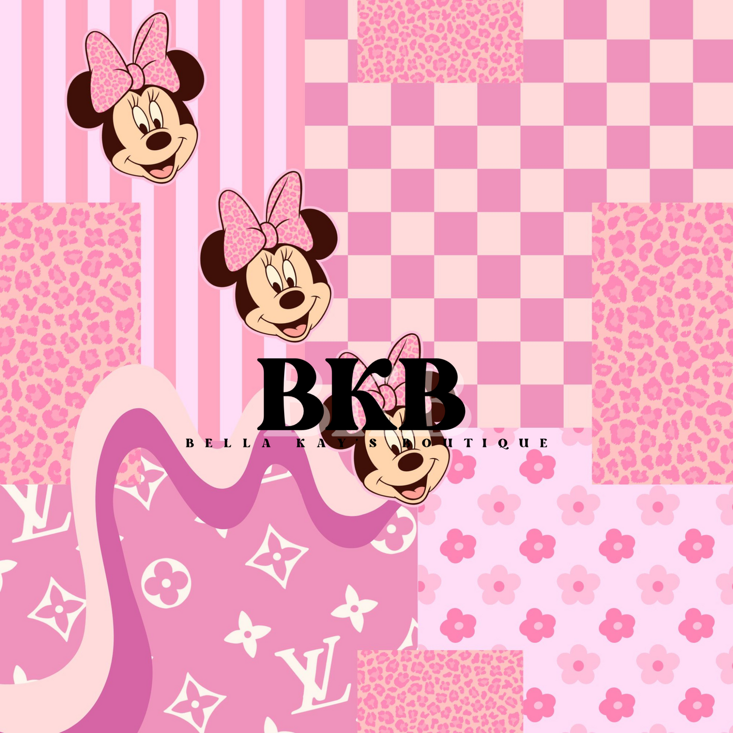 Pink Boujee minnielv patchwork