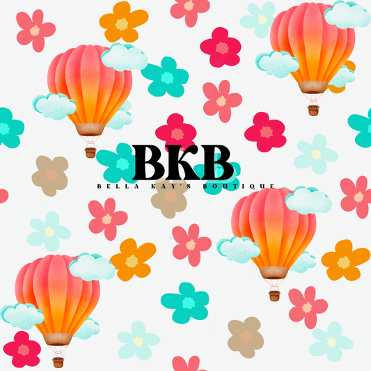 Floral hot balloon
