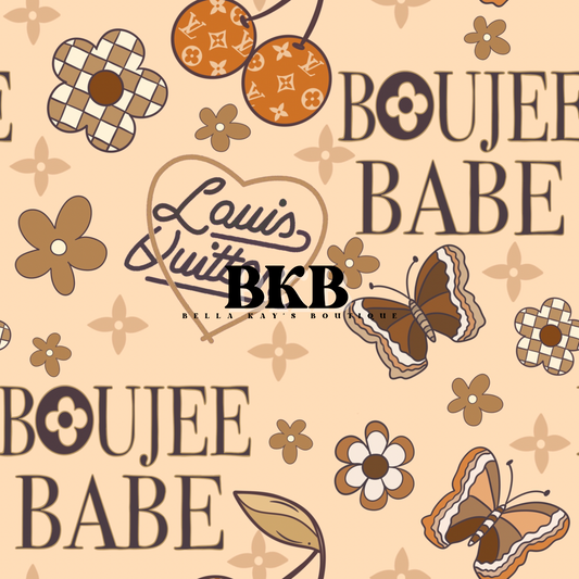 Tan Boujee babe t shirt