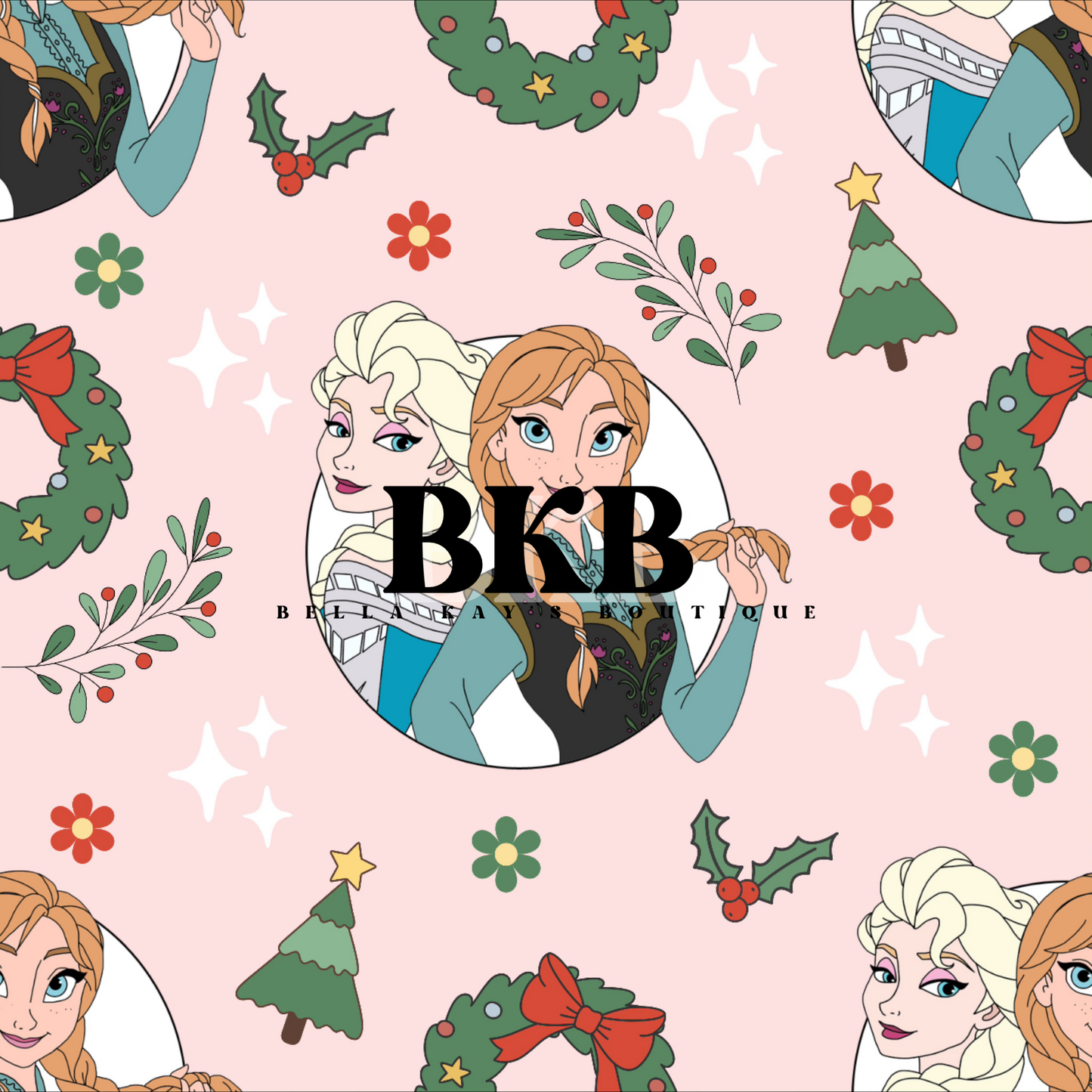 Pink anna&elsa Christmas