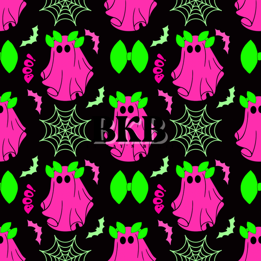 Pink  ghost w piggies