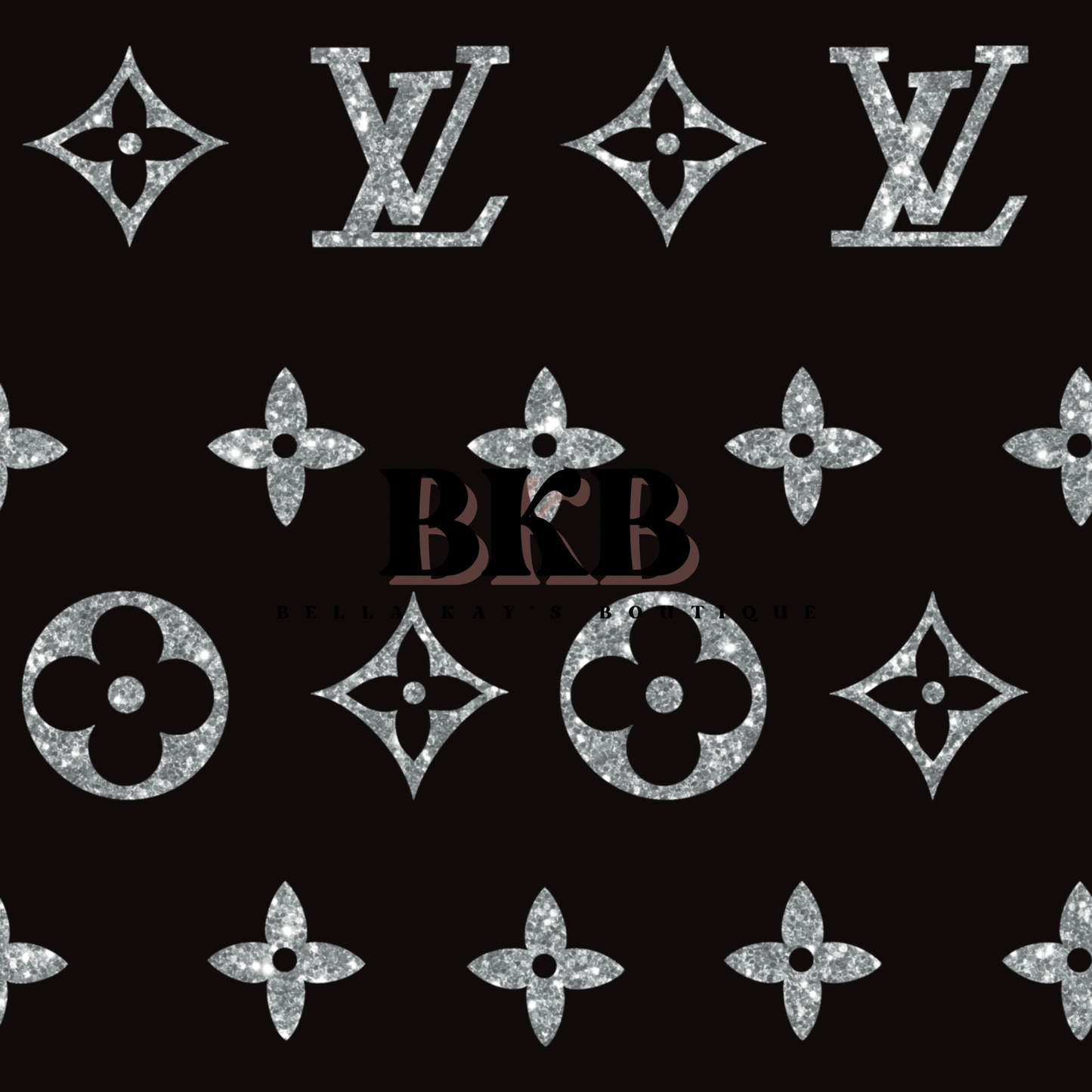 Black w silver sparkleslv