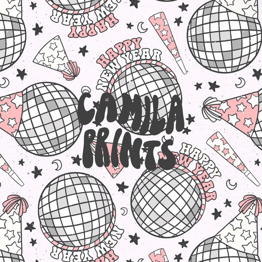 Pink new year ball hats