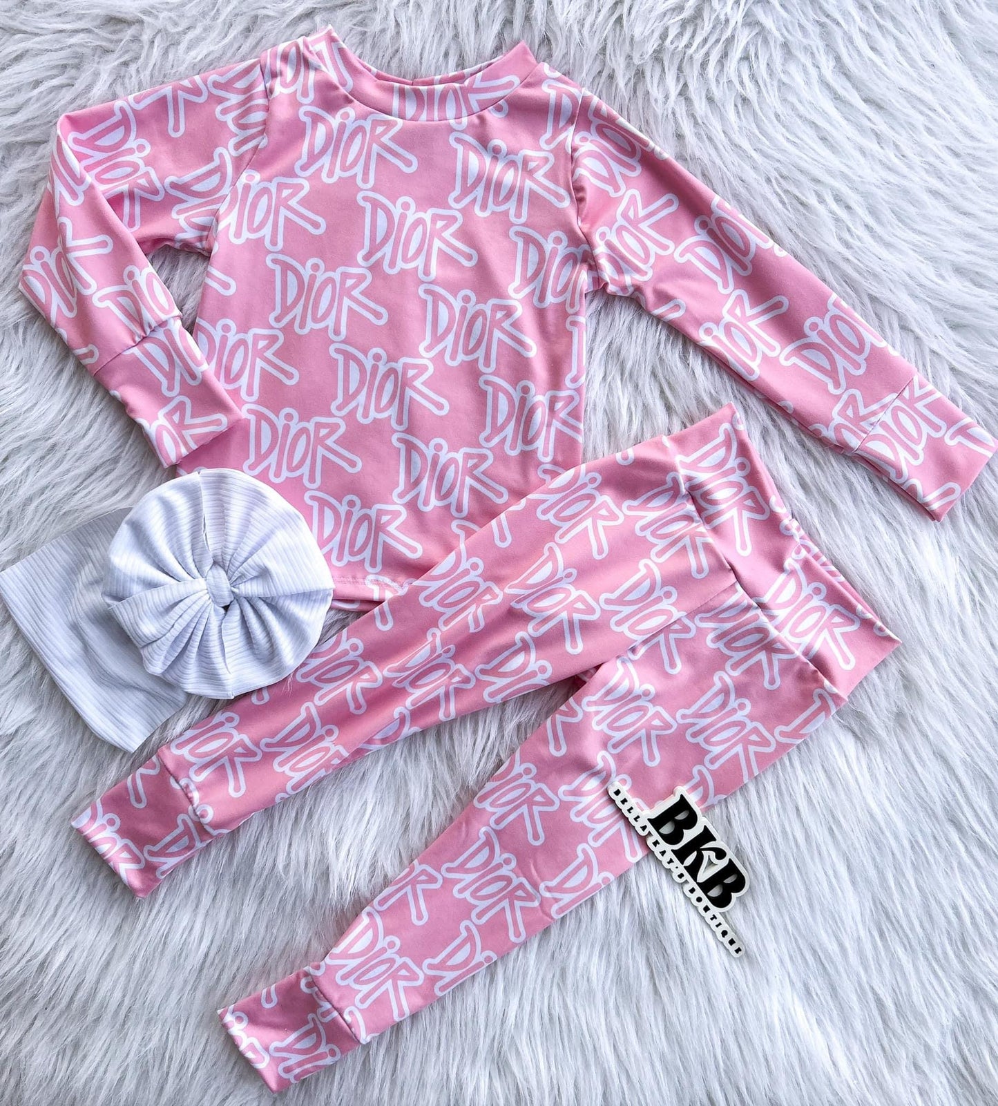 PinknWhiteDior lounge set