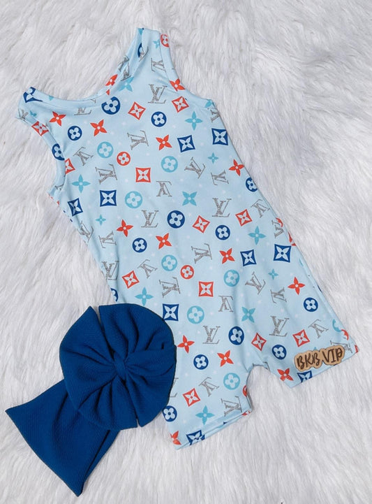 FOJ light bluelv Oliie romper