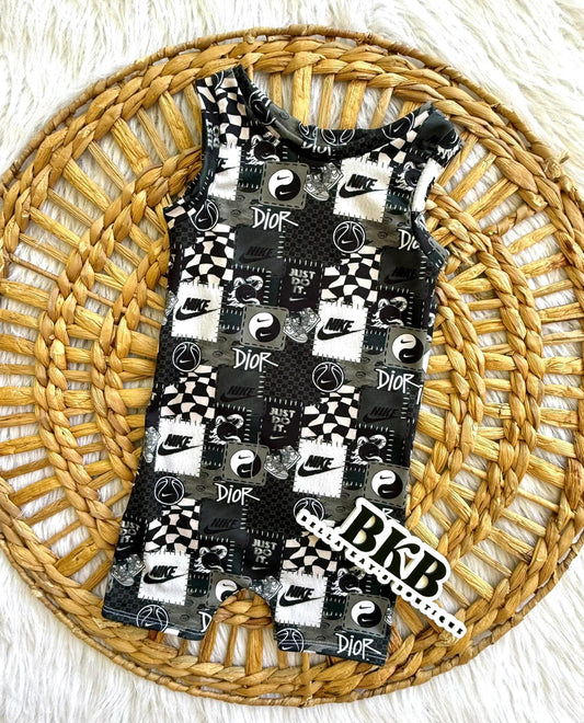 Swoosh patch work NikeOllie romper