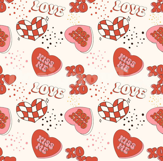 Checkered heart vday