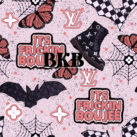 Pink It's freakin Boujee bats & docs
