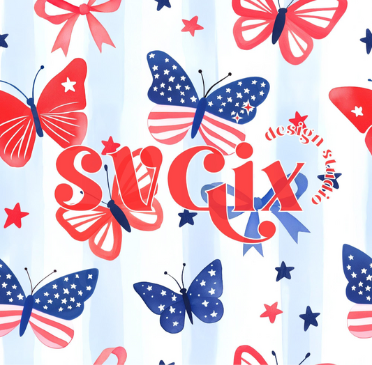 American flag butterfly