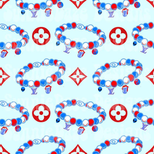 Bougie Fourth of July bracelet