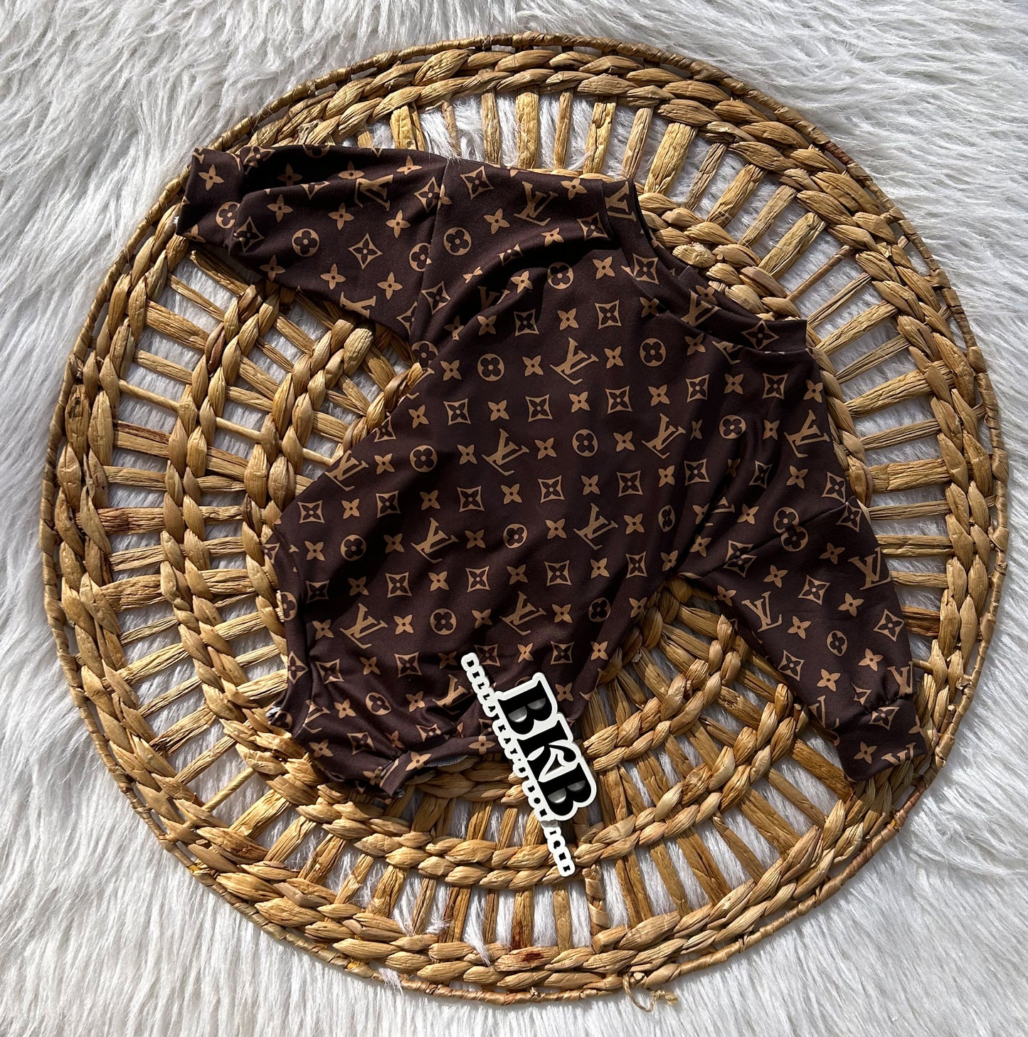 OG BROWNLV LONG SLEEVE ROMPER