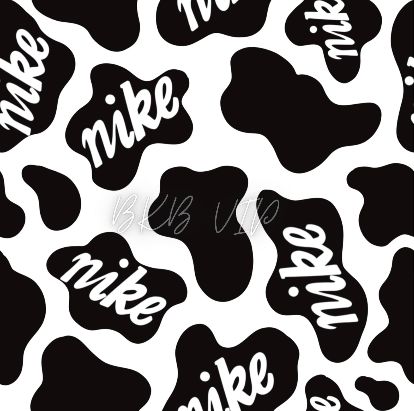 White & black Cownike t shirt