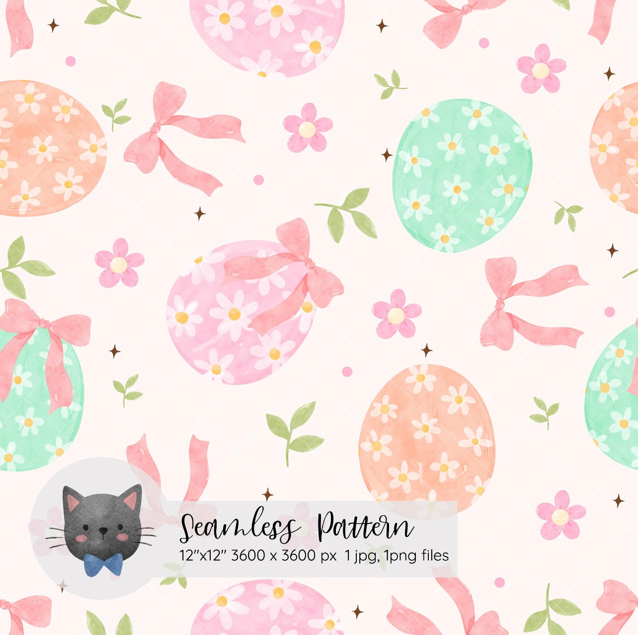 Pastel floral eggs