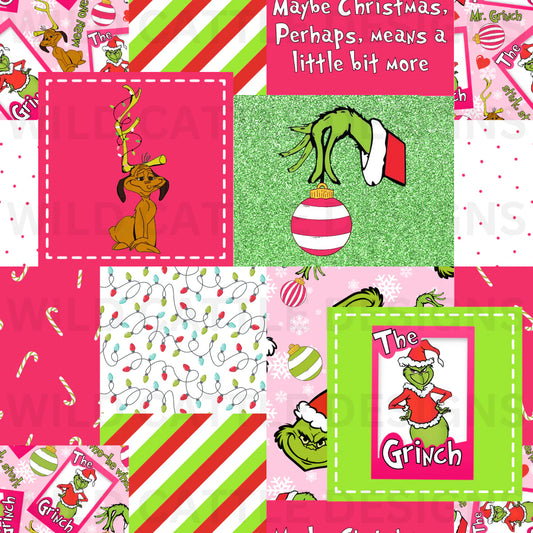 Grinchpatchwork Christmas