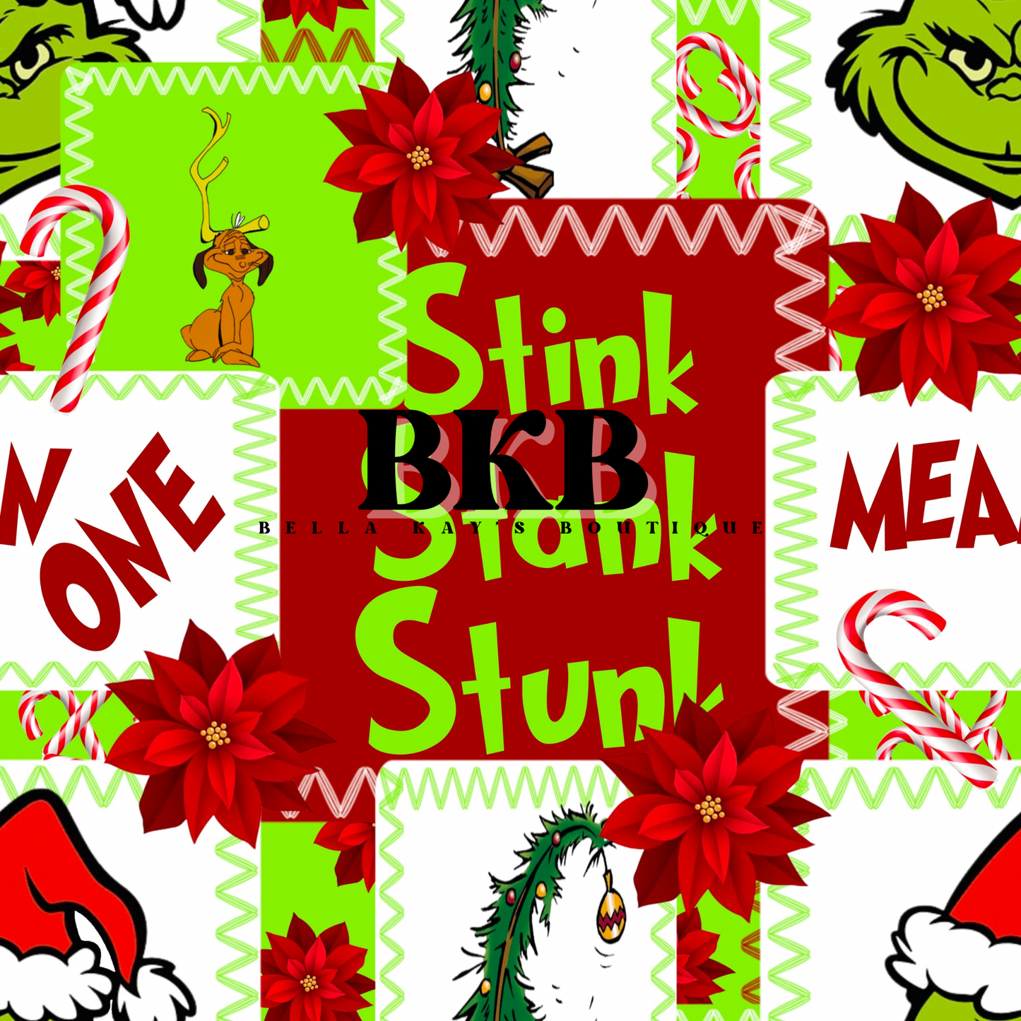 Grinch neonpatch Christmas