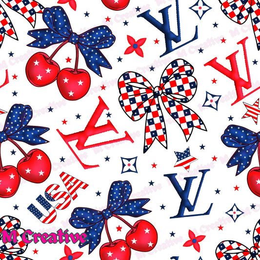 White with American flag cherrieslv