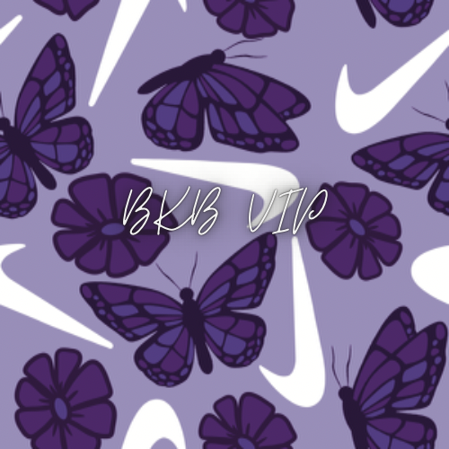 Purple butterfly swoosh t-shirt