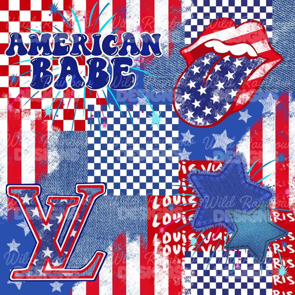 American Babe Jeanpatchworklv
