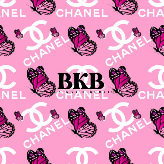 Pink butterflychanel T-shirt & shorties