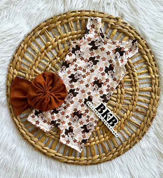 Fall Boujee mini Ollie romper