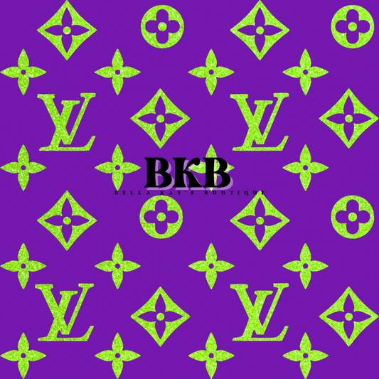 Purple w green sparklelv