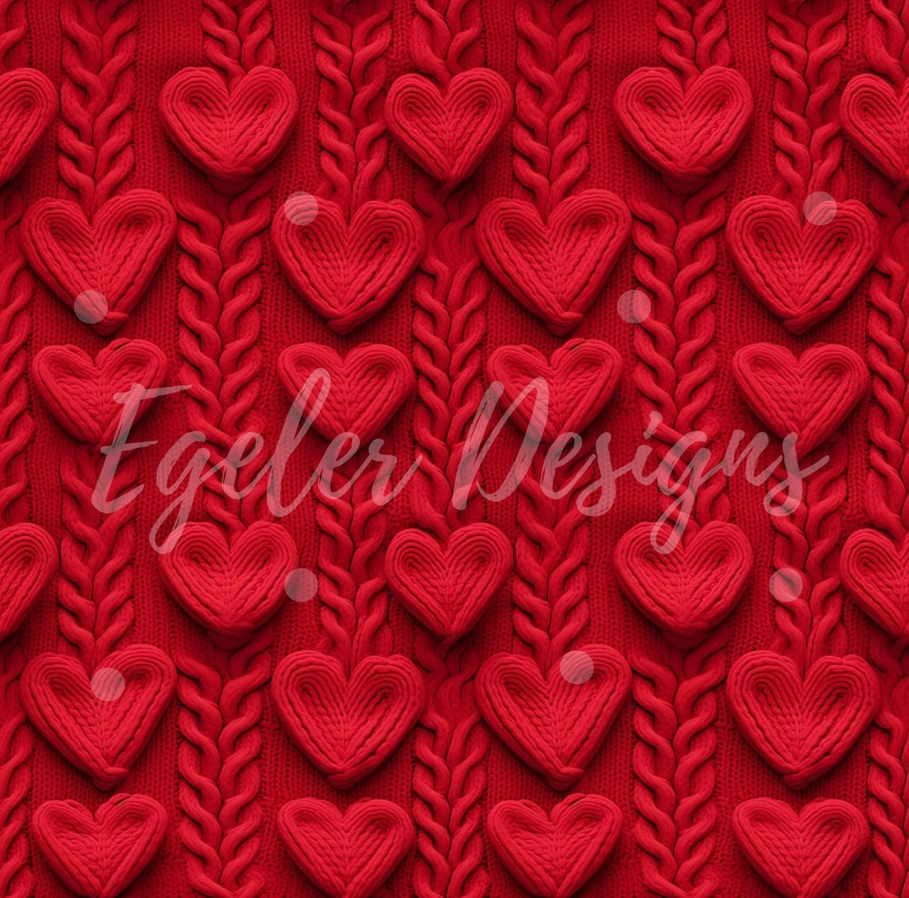 3d red hearts