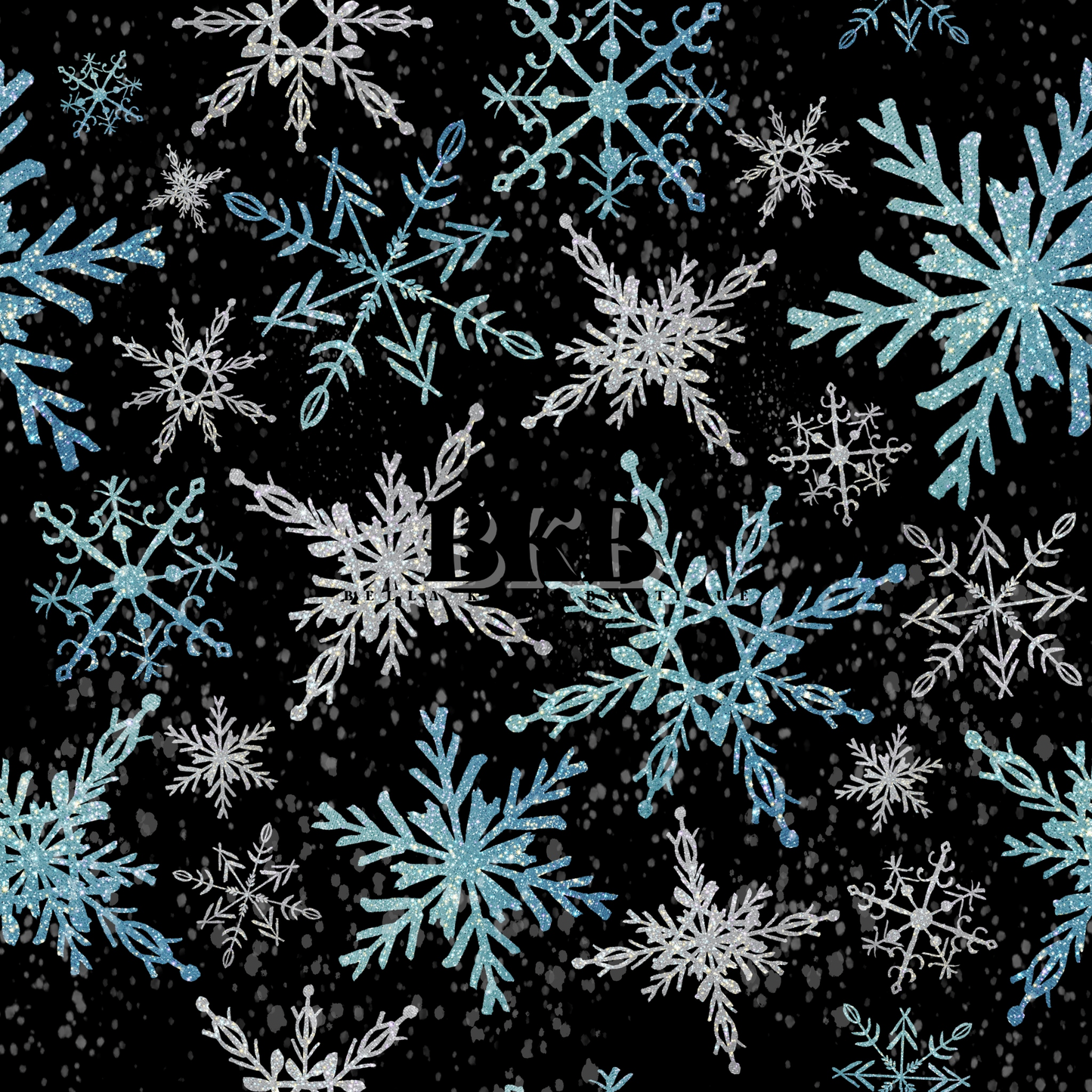 Blue & sliver snowflake Christmas