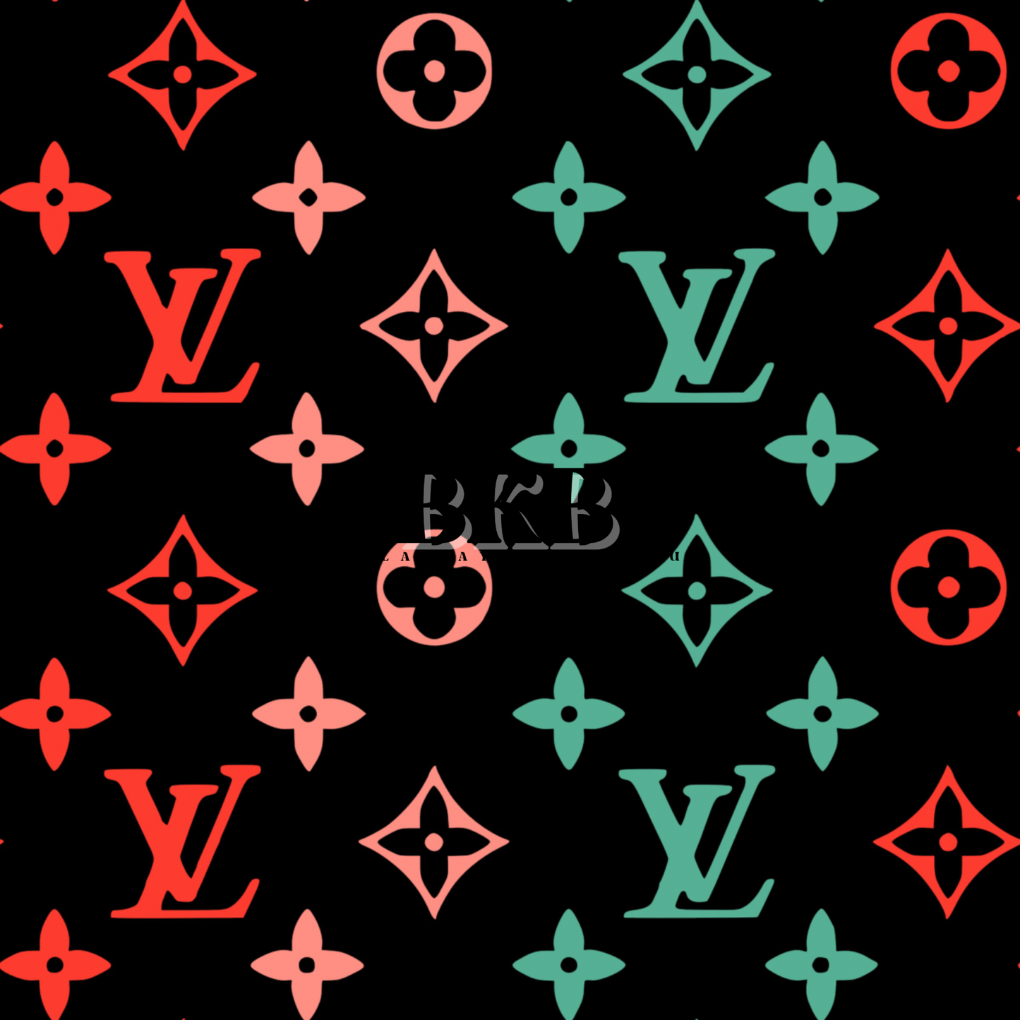 Black w greenred ombréLV Christmas CLSPO