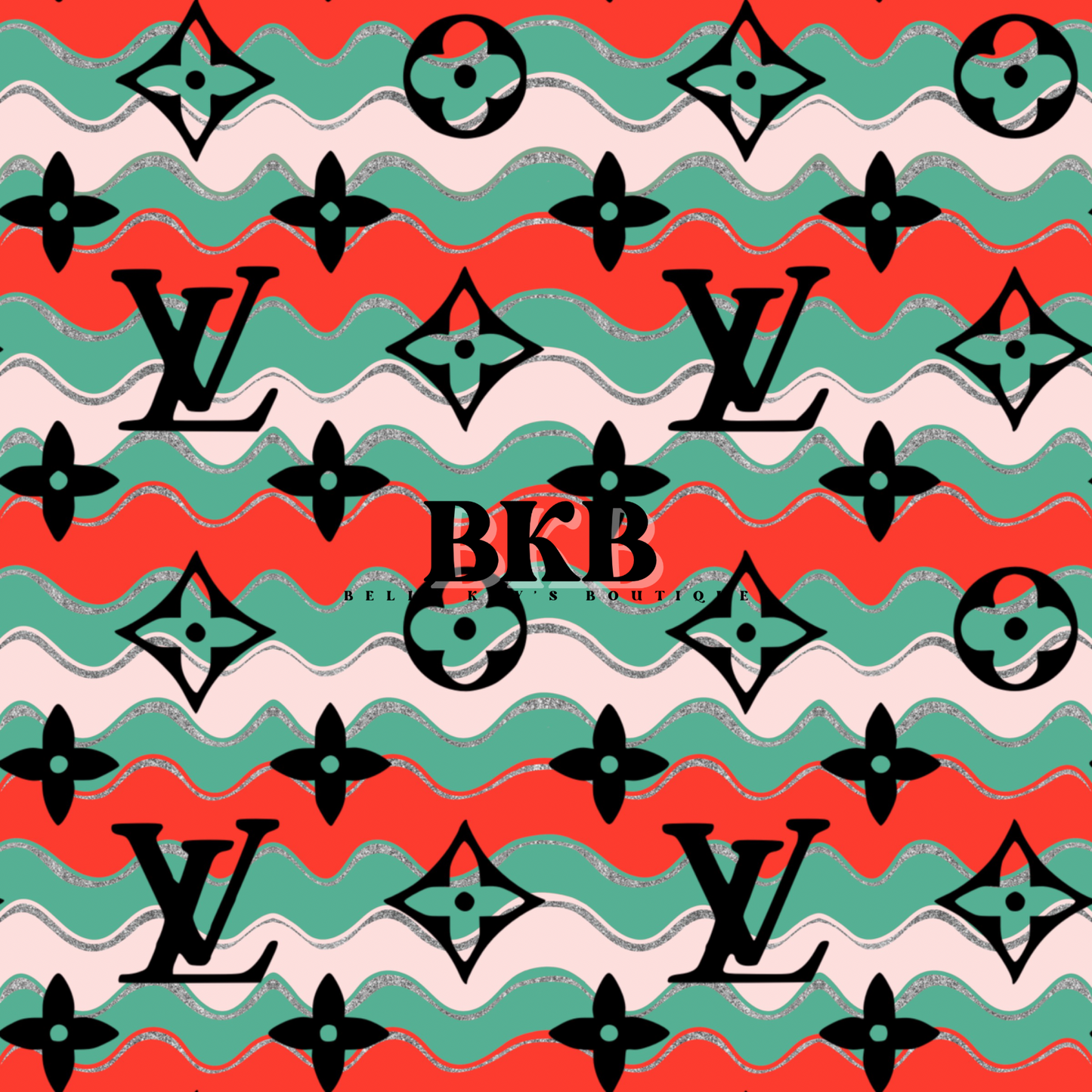 Green&red sparkle wavylv Christmas CLSPO