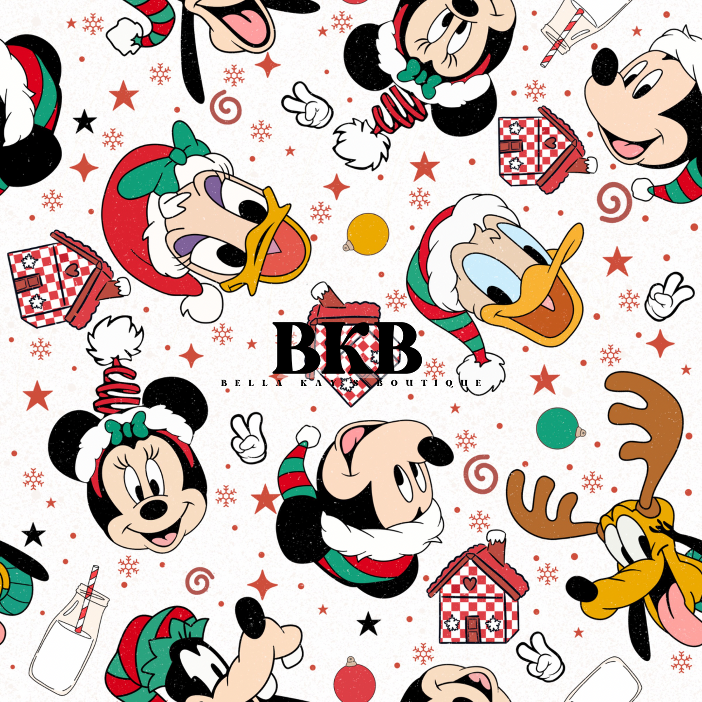 Mini w red snowflakes Christmas CLSPO