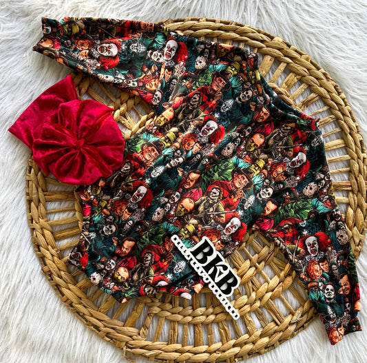 Horror LONG SLEEVE ROMPER