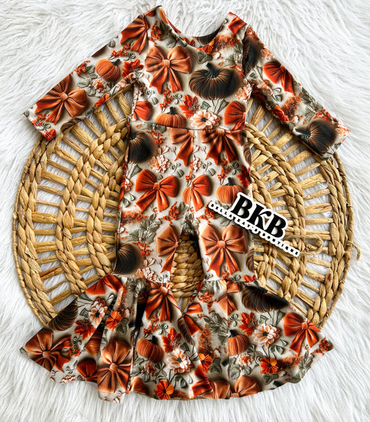 Fall 3d bell romper
