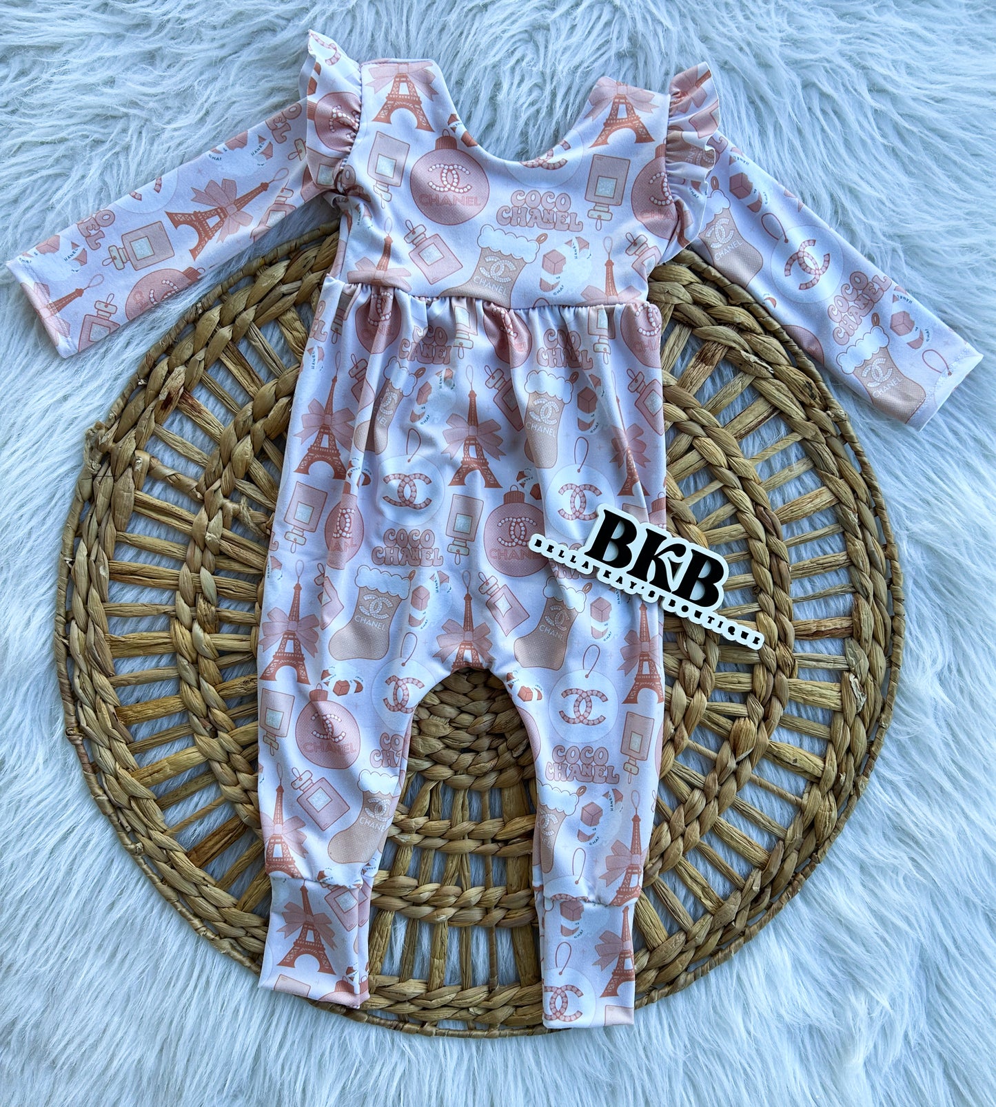 ChanelChristmas magnolia romper