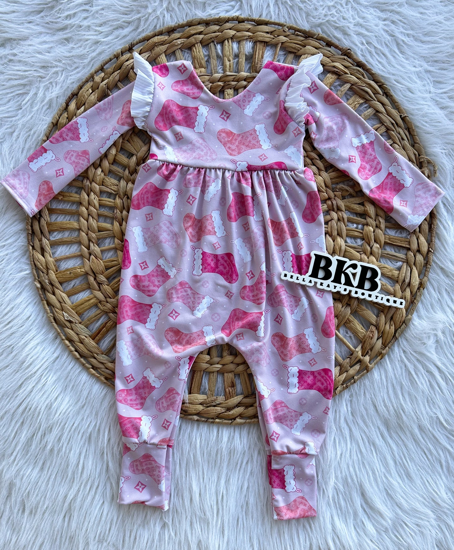 Magnolia romper Silk boujee stockings