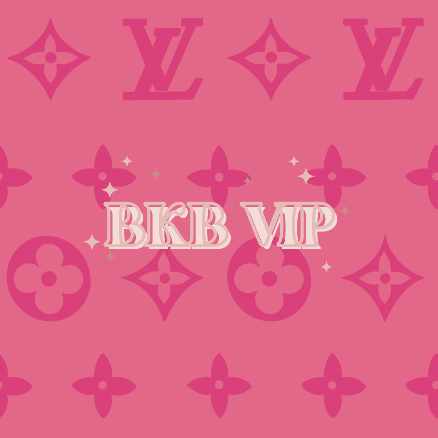 Dark pink on pinkLV